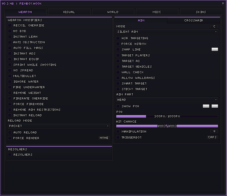 The Femboy.hook in-game menu